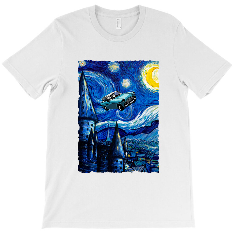 Flying Car Starrynight T-shirt | Artistshot