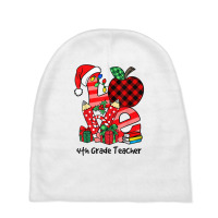 Love Letter Christmas 4th Grade Teacher Xmas Fourth Grade T Shirt Baby Beanies | Artistshot