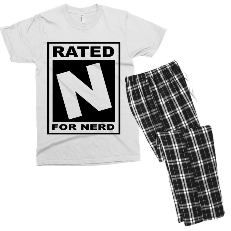 Rated N For Nerd Men's T-shirt Pajama Set | Artistshot