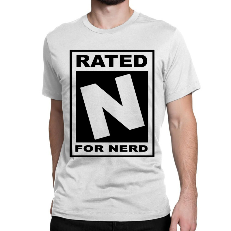 Rated N For Nerd Classic T-shirt | Artistshot