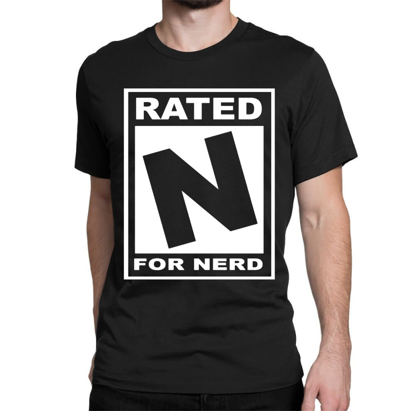 Rated N For Nerd Classic T-shirt | Artistshot