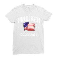 Milliken Colorado Co Usa Stars & Stripes Vintage Style Ladies Fitted T-shirt | Artistshot