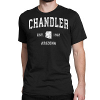 Chandler Arizona Az Vintage Athletic Sports Design T Shirt Classic T-shirt | Artistshot