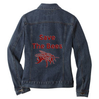 Save The Bees Ladies Denim Jacket | Artistshot