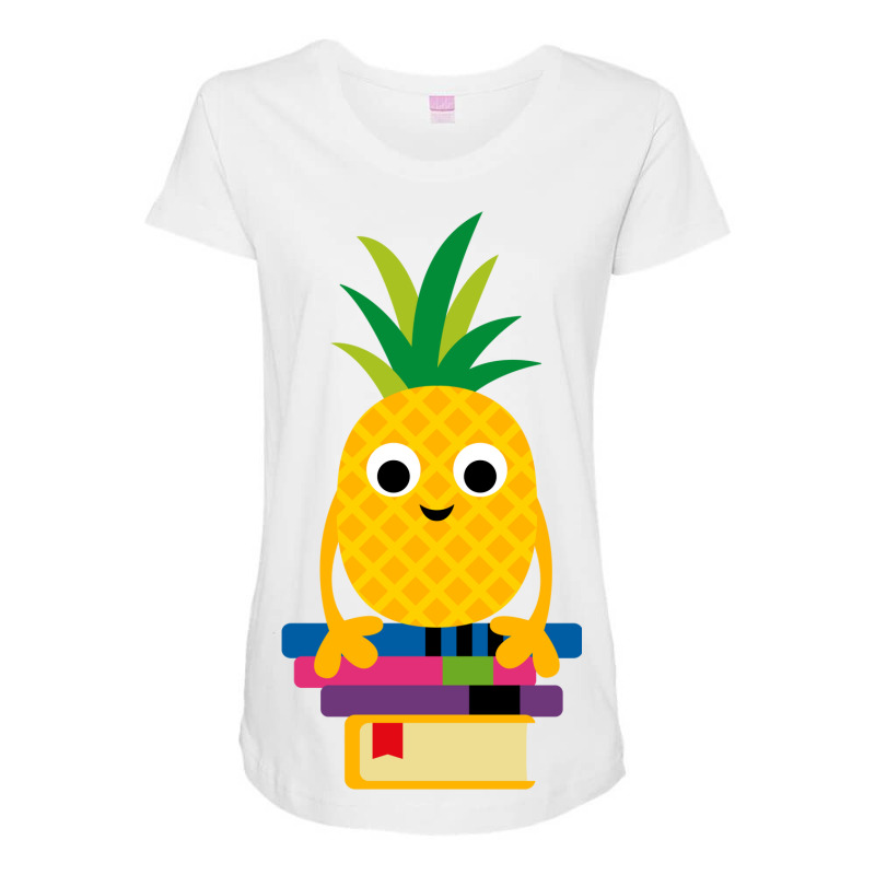 Pineapple Fruit Maternity Scoop Neck T-shirt by hafisd | Artistshot