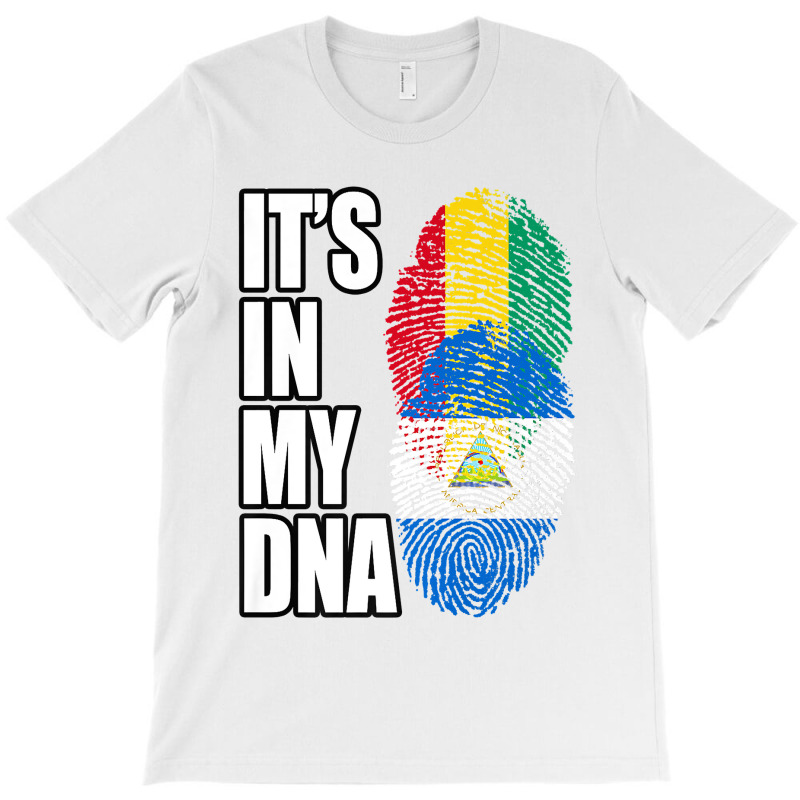 Nicaraguan And Guinean Mix Dna Flag Heritage Premium T-shirt | Artistshot