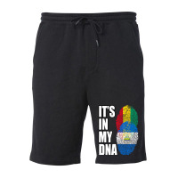 Nicaraguan And Guinean Mix Dna Flag Heritage Premium Fleece Short | Artistshot