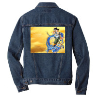 Blue Giant Dragon Men Denim Jacket | Artistshot