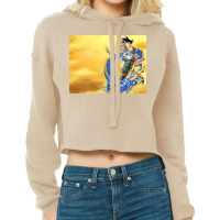 Blue Giant Dragon Cropped Hoodie | Artistshot