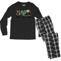 Peace Llve Bison Men's Long Sleeve Pajama Set | Artistshot