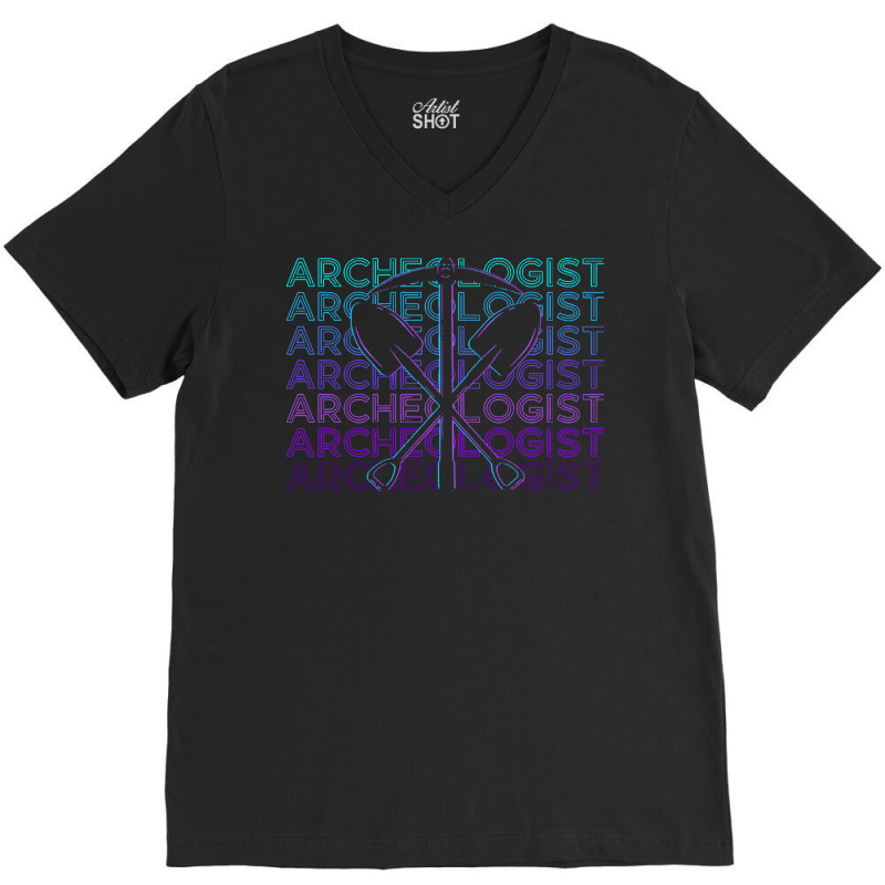 Archeologist T  Shirt Archeologist Archeology Retro Archeologist Gift V-Neck Tee by brekkeelton | Artistshot