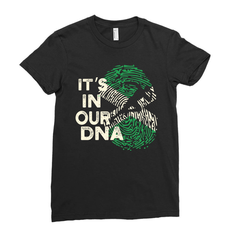 Jamaican In My Dna Ladies Fitted T-shirt | Artistshot