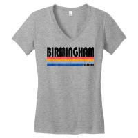 Vintage 70s 80s Style Birmingham, Alabama T Shirt Women's V-neck T-shirt | Artistshot