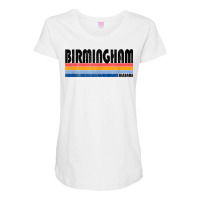 Vintage 70s 80s Style Birmingham, Alabama T Shirt Maternity Scoop Neck T-shirt | Artistshot