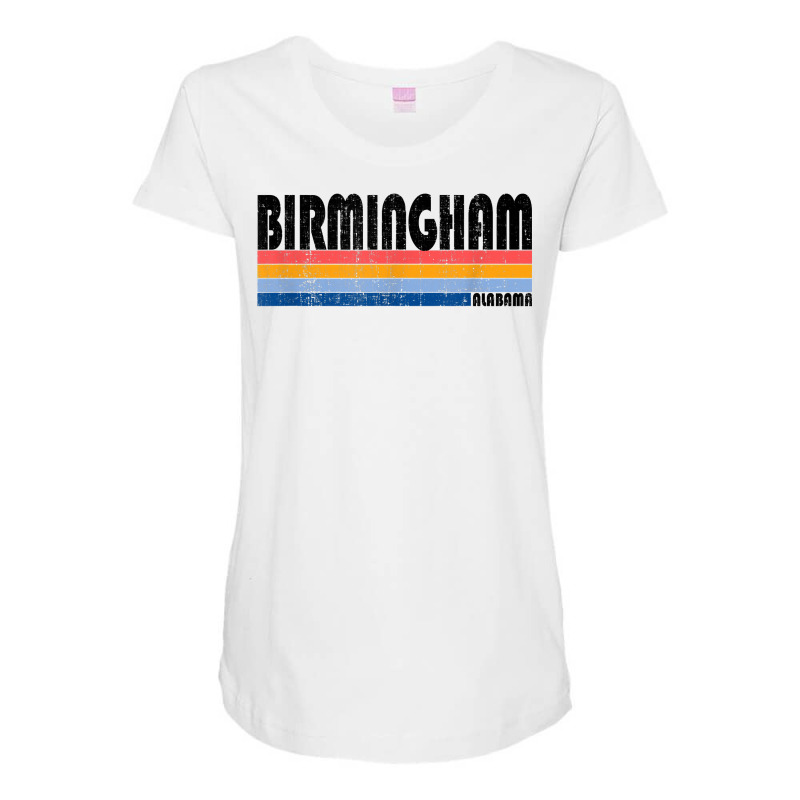 Vintage 70s 80s Style Birmingham, Alabama T Shirt Maternity Scoop Neck T-shirt by paisleafuscaldo | Artistshot