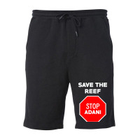 Stop Adani  End Coal Mining In Australia Fleece Short | Artistshot