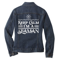 Seaman Mariner Seafarer Sailor Navigator T Shirt Ladies Denim Jacket | Artistshot