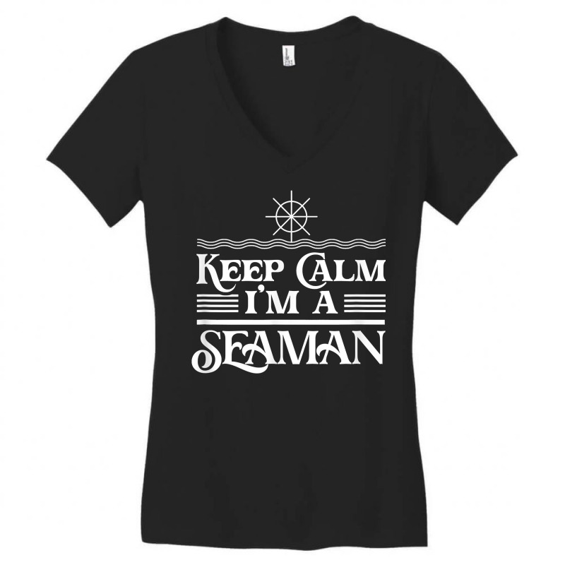 Seaman Mariner Seafarer Sailor Navigator T Shirt Women's V-Neck T-Shirt by aryanahjerich | Artistshot