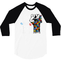 Fight For Autism Awareness World Autism Awareness Day 2021 T Shirt 3/4 Sleeve Shirt | Artistshot