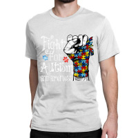 Fight For Autism Awareness World Autism Awareness Day 2021 T Shirt Classic T-shirt | Artistshot