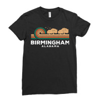 Vintage Birmingham Sunset Alabama Souvenir Long Sleeve T Shirt Ladies Fitted T-shirt | Artistshot