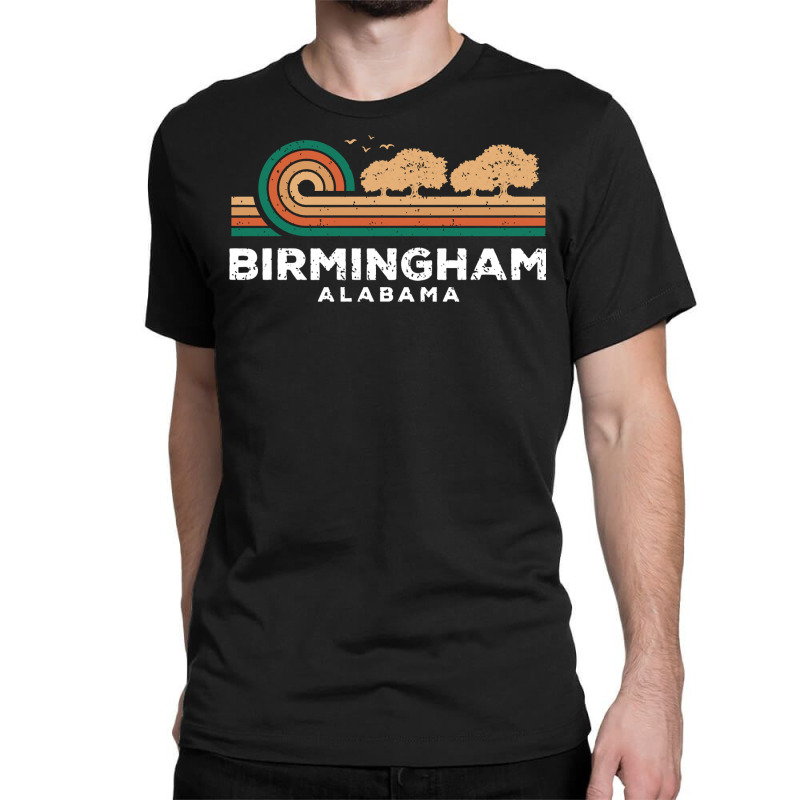 Vintage Birmingham Sunset Alabama Souvenir Long Sleeve T Shirt Classic T-shirt by paisleafuscaldo | Artistshot