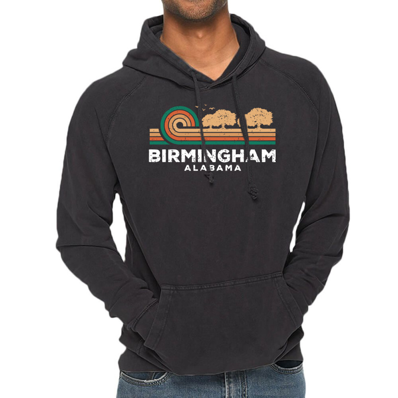 Vintage Birmingham Sunset Alabama Souvenir Long Sleeve T Shirt Vintage Hoodie by paisleafuscaldo | Artistshot