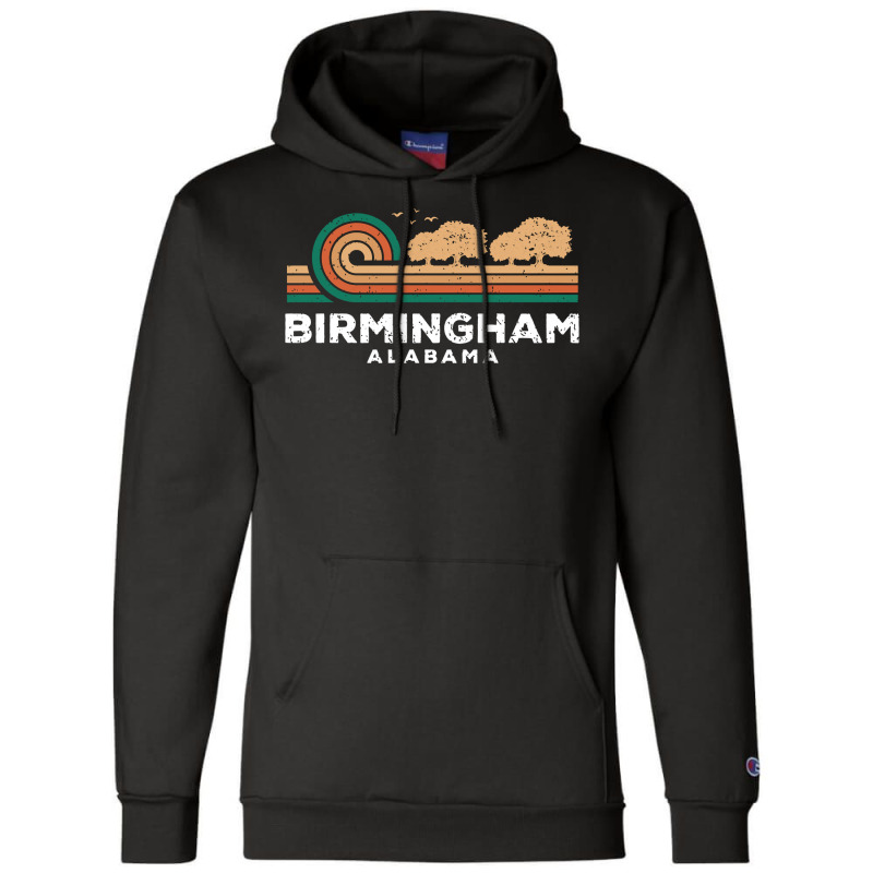 Vintage Birmingham Sunset Alabama Souvenir Long Sleeve T Shirt Champion Hoodie by paisleafuscaldo | Artistshot