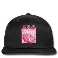 Funny Retro 90s Strawberry Milkshake Carton Kawaii Anime Cat T Shirt Printed Hat | Artistshot