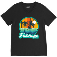 Vintage Fairhope Alabama Summer Vacation Beach Souvenirs T Shirt V-neck Tee | Artistshot