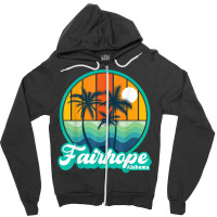 Vintage Fairhope Alabama Summer Vacation Beach Souvenirs T Shirt Zipper Hoodie | Artistshot