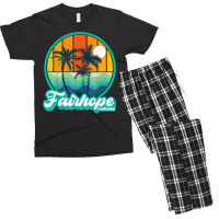 Vintage Fairhope Alabama Summer Vacation Beach Souvenirs T Shirt Men's T-shirt Pajama Set | Artistshot