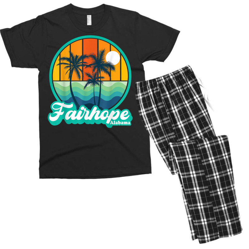 Vintage Fairhope Alabama Summer Vacation Beach Souvenirs T Shirt Men's T-shirt Pajama Set by paisleafuscaldo | Artistshot