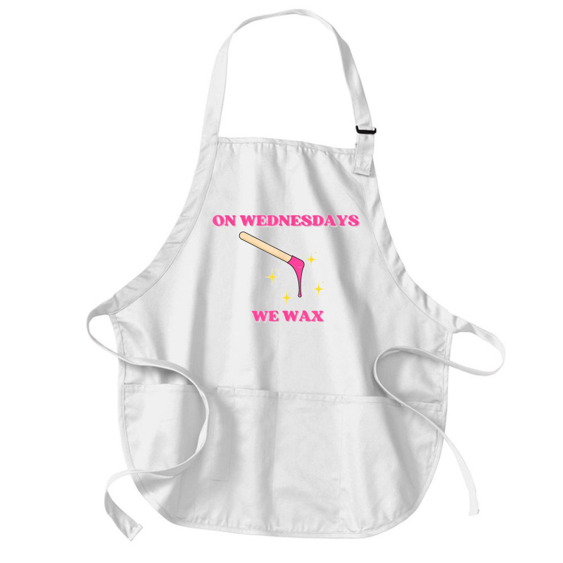 On Wednesdays We Wax Esthetician Aesthetician Skincare T Shirt Medium-length Apron | Artistshot