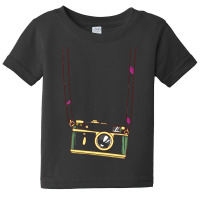 Photo T  Shirt Fake Tourist Camera Holiday Vacation Photographer T  Sh Baby Tee | Artistshot