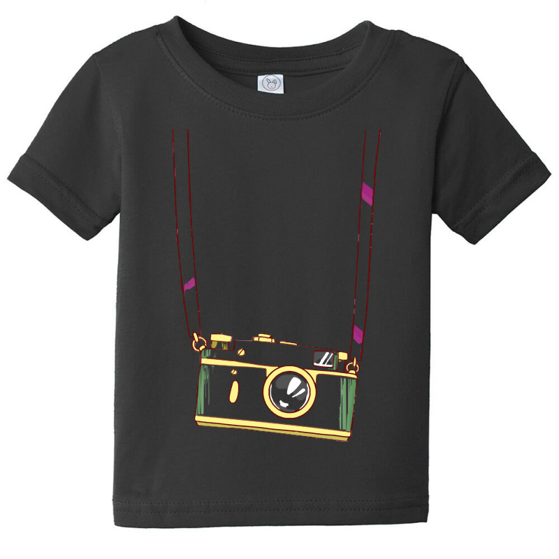 Photo T  Shirt Fake Tourist Camera Holiday Vacation Photographer T  Sh Baby Tee by sengeryasmin | Artistshot