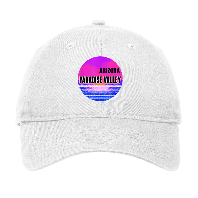 Vintage Paradise Valley Shirt Vaporwave Arizona Adjustable Cap by paisleafuscaldo | Artistshot