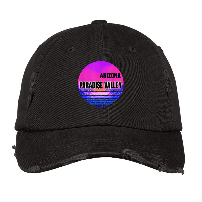 Vintage Paradise Valley Shirt Vaporwave Arizona Vintage Cap by paisleafuscaldo | Artistshot