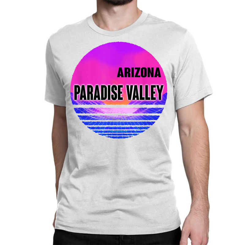 Vintage Paradise Valley Shirt Vaporwave Arizona Classic T-shirt by paisleafuscaldo | Artistshot