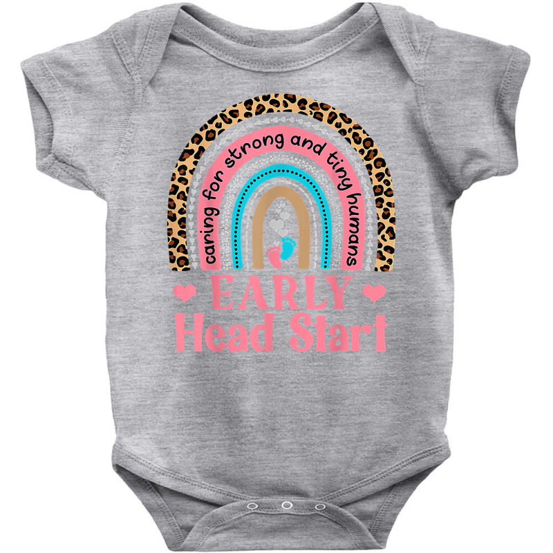 Cute Early Head Start Rainbow   Pre K Teacher   School Team T Shirt Baby Bodysuit by h.avenaver | Artistshot