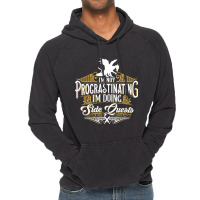 Not Procrastinating Side Quests Funny Rpg Gamer Dragons Vintage Hoodie | Artistshot