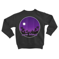 Cocos Islands By Night With Palms T Shirt Toddler Sweatshirt | Artistshot