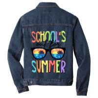 Last Day Of School Schools Out For Summer Teacher Vintage Men Denim Jacket | Artistshot