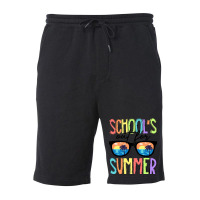 Last Day Of School Schools Out For Summer Teacher Vintage Fleece Short | Artistshot