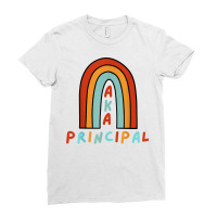 Funny Principals Cute Rainbow Aka Principal T Shirt Ladies Fitted T-shirt | Artistshot