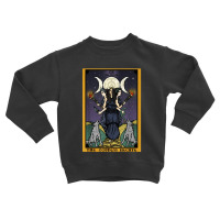 The Goddess Hecate Tarot Card Triple Moon Wiccan Pagan Witch Toddler Sweatshirt | Artistshot