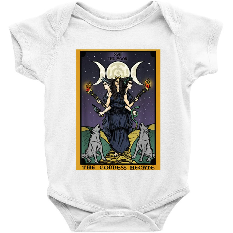 The Goddess Hecate Tarot Card Triple Moon Wiccan Pagan Witch Baby Bodysuit by Nindy Tees | Artistshot