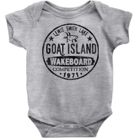 Lewis Smith Lake T Shirt Alabama Goat Island Wakeboard T Shirt Baby Bodysuit | Artistshot