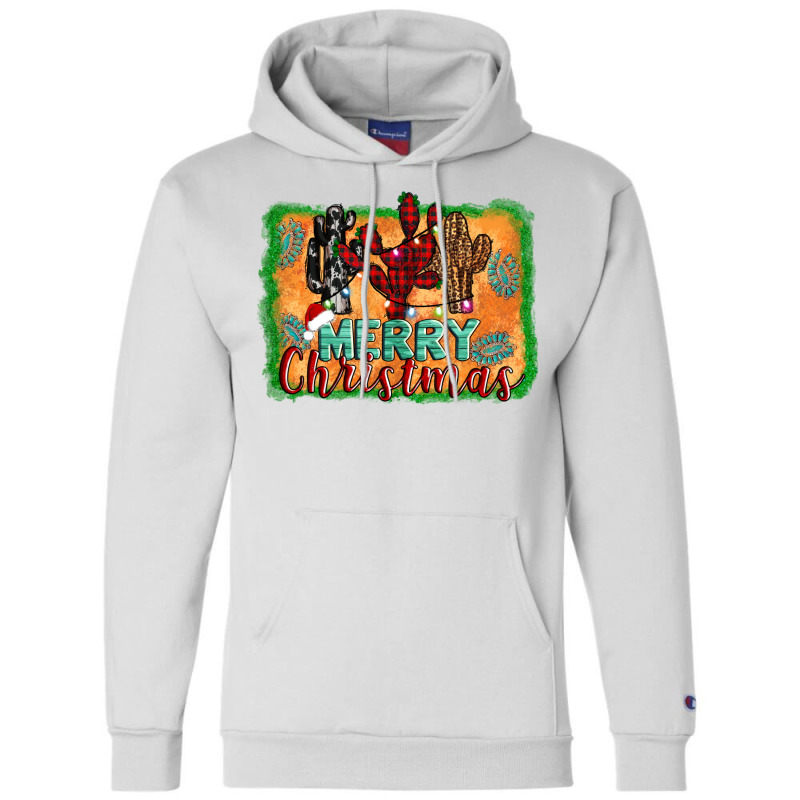 Merry Christmas Cactus Champion Hoodie 