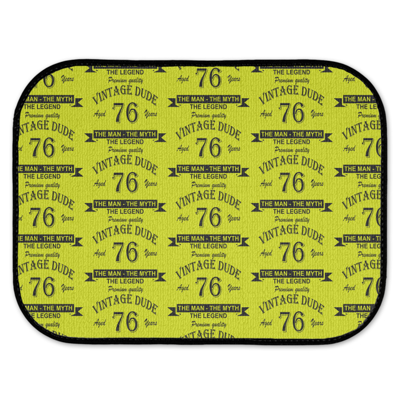 Aged 76 Years Rear Car Mat | Artistshot